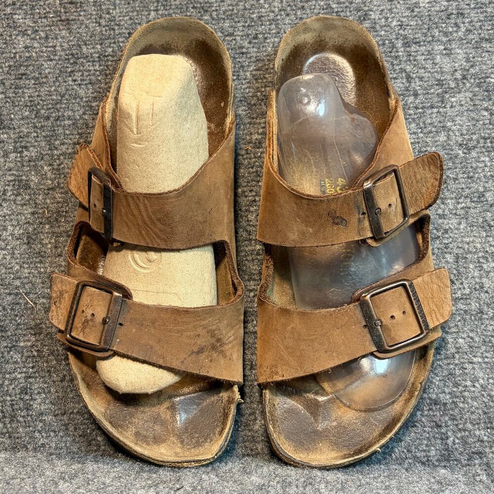 Birkenstock Arizona Soft Footbed Brown Oiled Leather Sandals EU 43 US 10 Regular